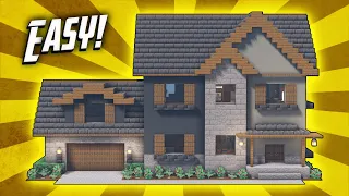 Minecraft: How To Build A Suburban Mansion House Tutorial (#8)