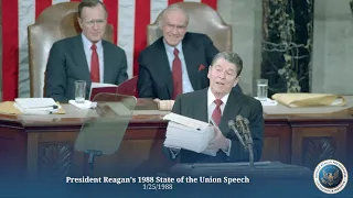 President Reagan's 1988 State of the Union Speech 1/25/1988