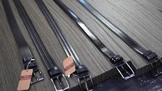 Amazing Process of Making a Leather Belt From Cowhide | Made in Turkey