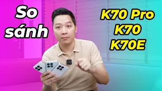 Đánh giá Redmi K70 Series: So sánh Redmi K70 Pro Vs Redmi K70 vs Redmi K70E!