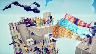 100x MINECRAFT ARMY + ENDER DRAGON vs 3x EVERY GOD - Totally Accurate Battle Simulator TABS