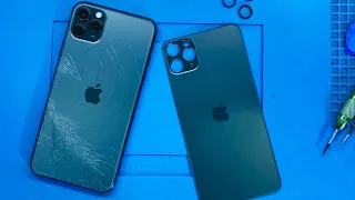 iPhone 11 pro max back glass repair without take out LCD