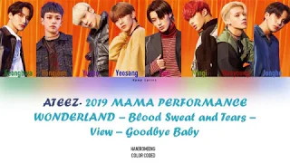 ATEEZ - 2019 MAMA Performance (CLEAR AUDIO) Lyrics (Han|Rom|Eng)