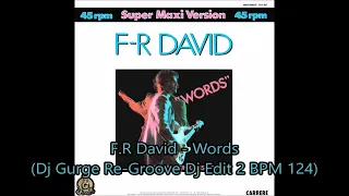 F.R. David - Words (Dj Gurge Re-Groove Dj Edit 2 BPM 124)