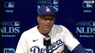 2023 NLDS: Dave Roberts surprised by Dodgers' loss to Diamondbacks in Game 1