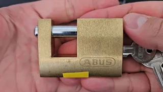 ABUS 722/63 shutter padlock picked