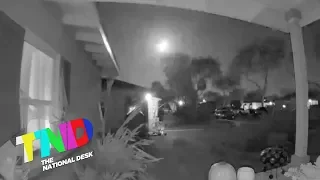 Doorcam captures meteor over Southern California