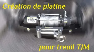 CREATION et POSE d'une platine de treuil