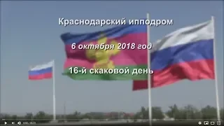 Видео 16 скаковой день - 06.10.2018г. Краснодарский ипподром