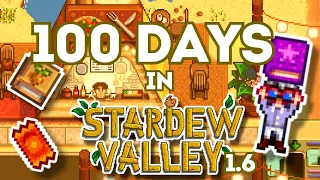 I Played 100 Days in Stardew Valley 1.6