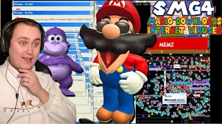 SMG4 Mario Downloads Internet Viruses | Reaction