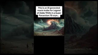 Al generated movie trailer for Legend of Zelda 1950s in a Super Panavision 70 style! #ai
