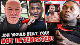 Dana White SLAMS Francis Ngannou! (FOOTAGE) Israel Adesanya FALLS ASLEEP during Merab vs Petr!