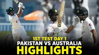 Highlights | Pakistan vs Australia | 1st Test Day 1 | PCB | MM2L