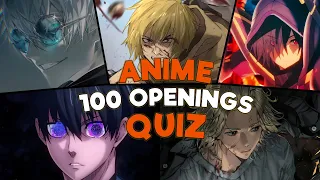 Anime Opening Quiz №4 | 9 Sec | 100 Op | easy - hard