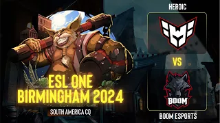 Heroic vs BOOM Esports | Гра 1| ESL One Birmingham 2024 - CQ - SA