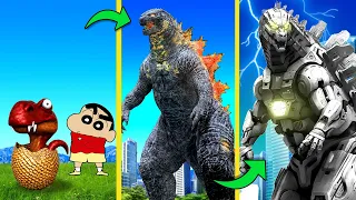 KING KONG VS FIRE And MECHAGODZILLA in GTA 5 (GTA 5 MODS) | THELOUDDUDE