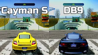 NFS Most Wanted: Porsche Cayman S vs Aston Martin DB9 - Drag Race