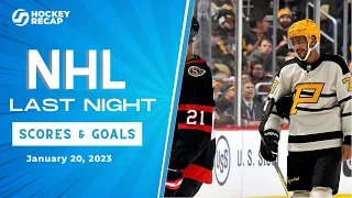 NHL Last Night: All 10 Goals and Scores on January 20, 2023