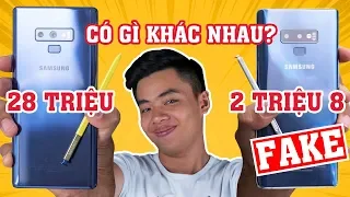 Samsung Galaxy Note 9 giá 2 TRIỆU 8 và 28 TRIỆU có gì khác biệt?