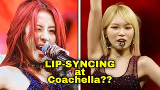 LE SSERAFIM accused of lip syncing at coachella weekend 2 #kpop