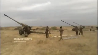 Украинская артиллерия за работой   Ukrainian artillery fire