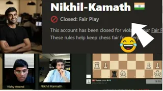 Nikhil Kamath cheats and beats Anand || nikhil kamath cheating