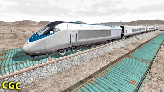 Train crashes #6 BeamNG Drive