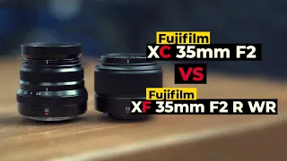 Обзор Fujifilm XC 35mm F2. Сравнение с Fujifilm XF 35mm F2 R WR.