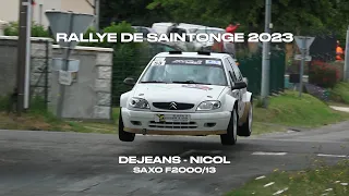 Dejeans & Nicol Rallye de Saintonge 2023 SAXO F2000/13 #onboard #casque #fullattack