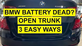 How To Open BMW Trunk, Dead Battery - 3 Easy Ways