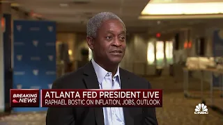 Atlanta Fed President Raphael Bostic: We won't be thinking about rate cuts 'until well into 2024'
