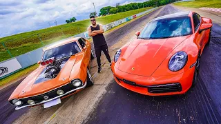 RACHA ENTRE MAVERICK V8 VS PORSCHE CARRERA S!