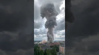 Взрыв на заводе производящем оптику в Сергиевом Посаде #shorts