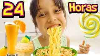 24 Horas Comiendo Amarillo | Juega con Adri