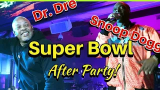 Dr. Dre & Snoop Dogg throw a "Snooper Bowl" After Party #drdre  #snoopdogg  #superbowl