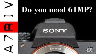 Sony A7RIV - Do you need 61MP?