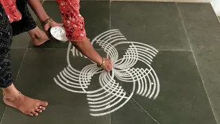 Easy padikolam designs| Simple muggulu designs| easy rangoli designs| Beginners kolam