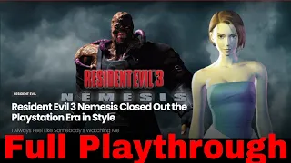 Resident Evil 3 Nemesis Easy Mode Walkthrough Full Movie