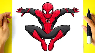 Como DESENHAR o HOMEM-ARANHA - Como DIBUJAR a SPIDERMAN - How To DRAW SPIDER-MAN - No Way Home