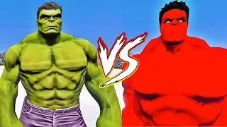 HOMEM ARANHA e HULK vs HULK VERMELHO - GTA V MODS - IR GAMES