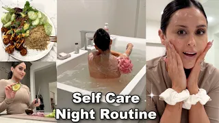 My Self Care Night Routine: Body care, healthy cooking, skin care l Christen Dominique