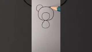 How to draw a teddy bear by number 8 #shorts