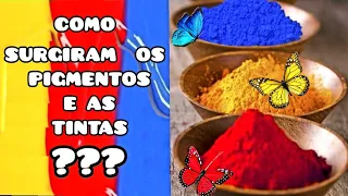 CORES PRIMÁRIAS  - AULA DE ARTES - PIGMENTOS E TINTAS