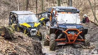 Spring SXS + ATV Beat Down - UTV + ATV Trail Riding Comparison -  Polaris vs Can-Am