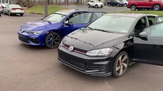 THE VW GOLF R. & VW GOLF GTI AUTOBAHN COMPARED| $40k vs $30k | TWO IMPRESSIVE AUTOS | WHICH FIRST?