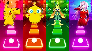 Pikachu - Chicken Song - Bunzo Bunny - 2 Phut Hon | Tiles Hop EDM Rush