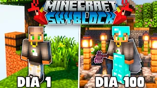 SOBREVIVI 100 DIAS NO SKYBLOCK NO MINECRAFT HARDCORE - O FILME