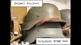 Original ww2 German m42 helmet sized 68, Norwegian civil defense reissued, Unboxing