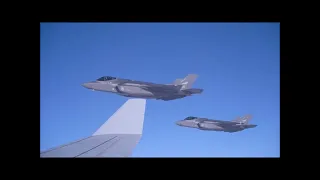 Norwegian F-35As with NATO A330 MRTT